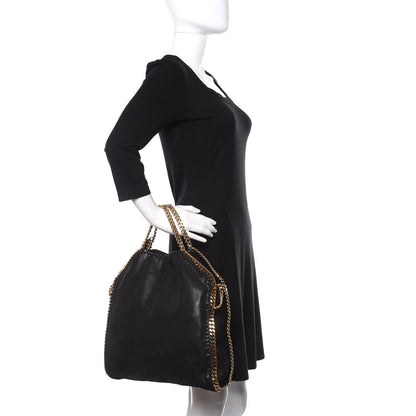 Stella McCartney Shaggy Deer Falabella Fold Over Tote Black 2 of 10