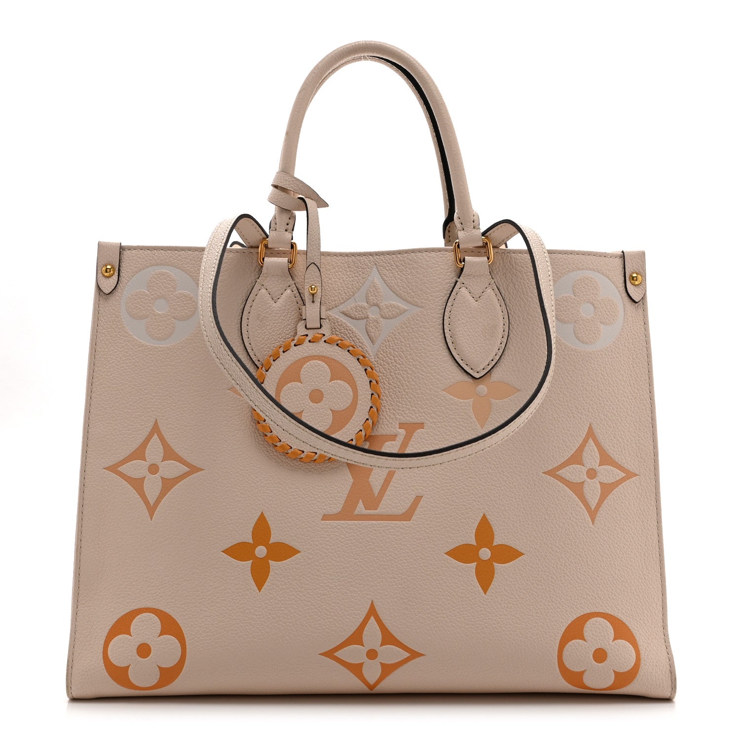 Louis Vuitton Empreinte Monogram Giant By The Pool Onthego MM Cream Saffron 1 of 9