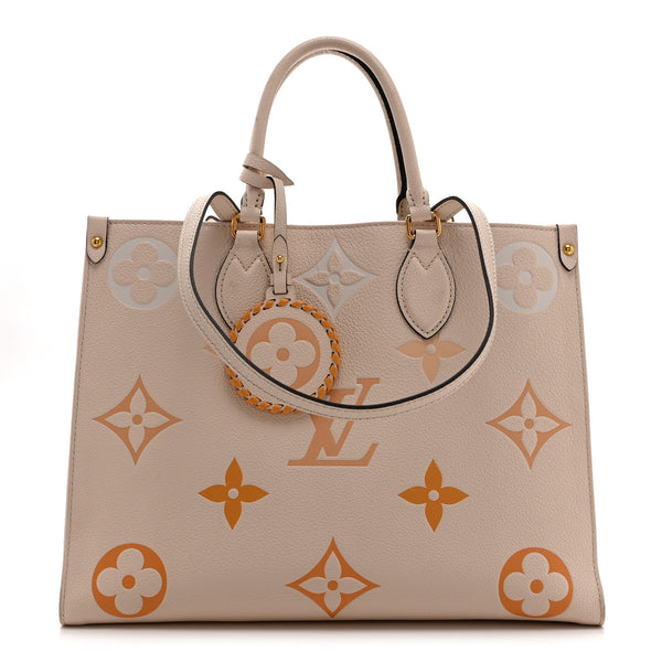 Louis Vuitton トートバッグ ブラウン/クリーム Louis Vuitton Empreinte Monogram Giant By The Pool Onthego MM