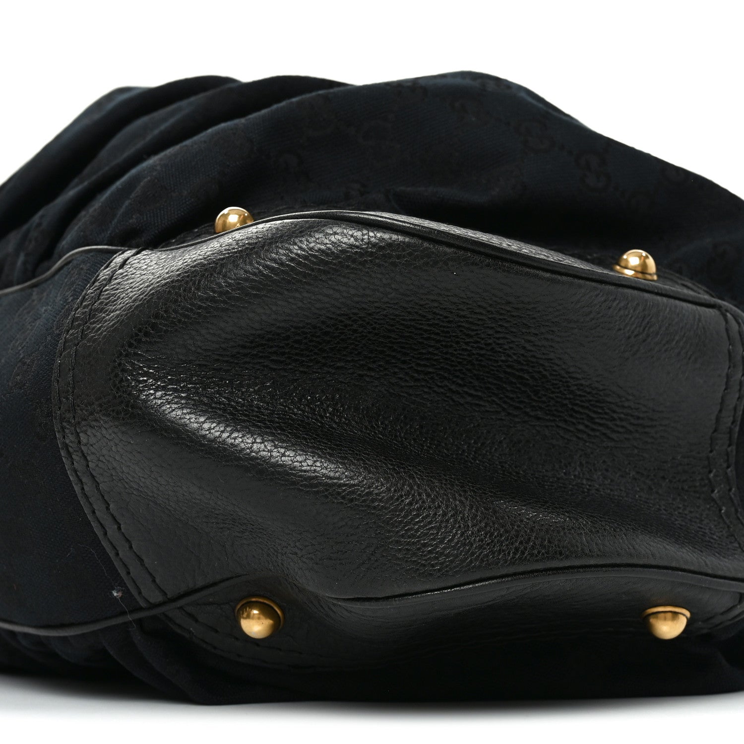 Gucci Monogram Large Jockey Hobo Black 10 of 12