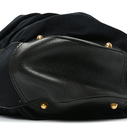 Gucci Monogram Large Jockey Hobo Black 10 of 12