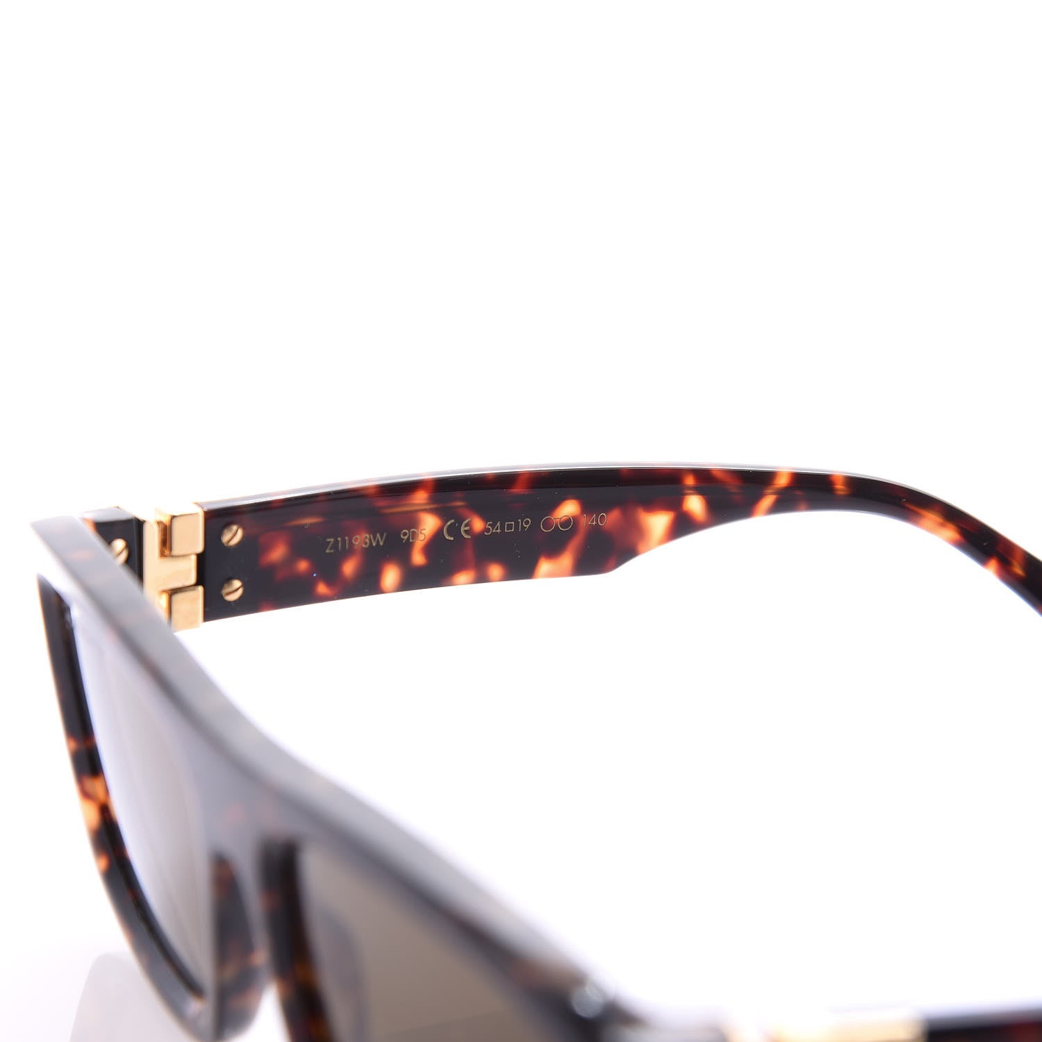 Louis Vuitton Square City Sunglasses Z1193W Tortoise 7 of 8
