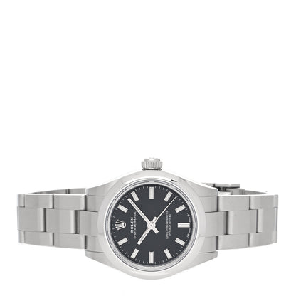 Rolex Stainless Steel 28mm Oyster Perpetual Datejust Watch Black 276200 2 of 4