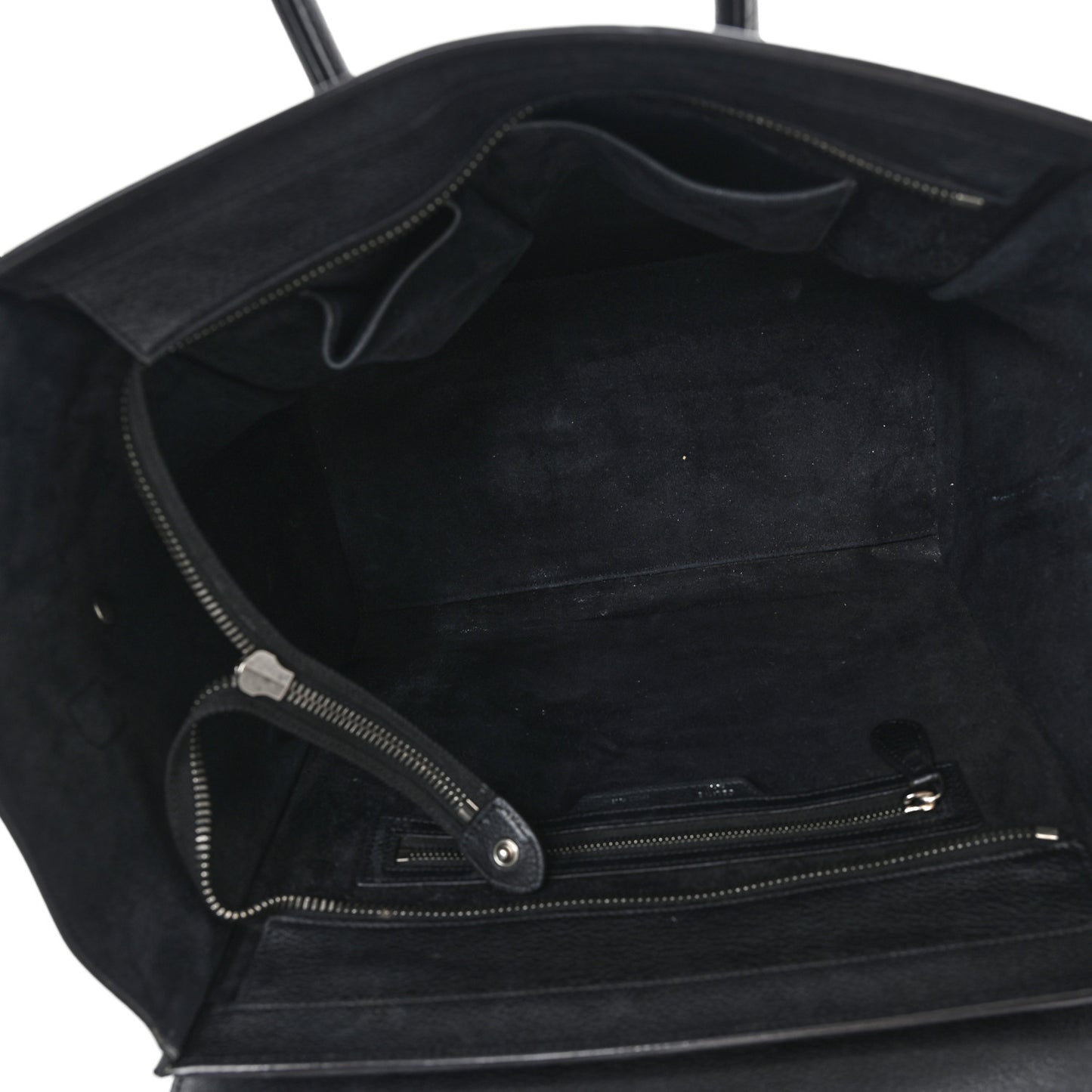 Drummed Calfskin Mini Luggage Black