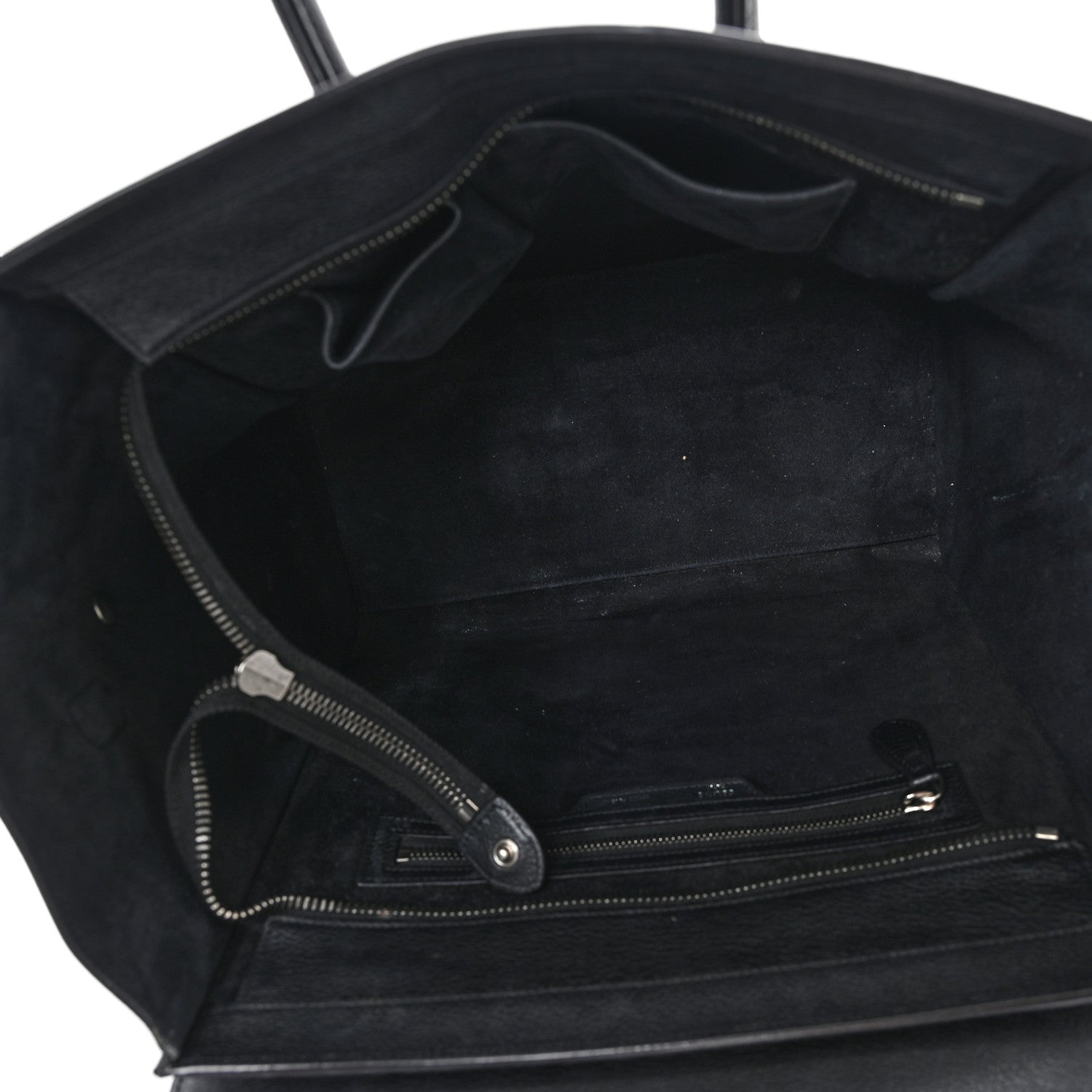 Celine Drummed Calfskin Mini Luggage Black 5 of 12