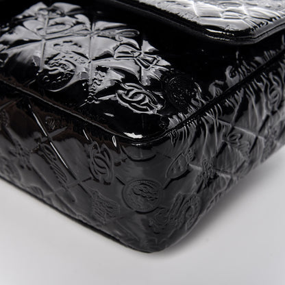 Chanel Patent Large Lucky Symbols Flap Black 9 of 11