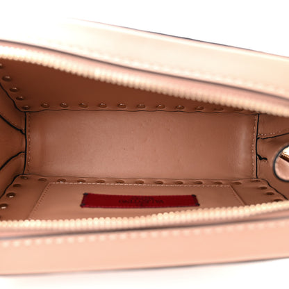 Valentino Garavani Calfskin Rockstud Camera Clutch Crossbody Bag Poudre 5 of 9