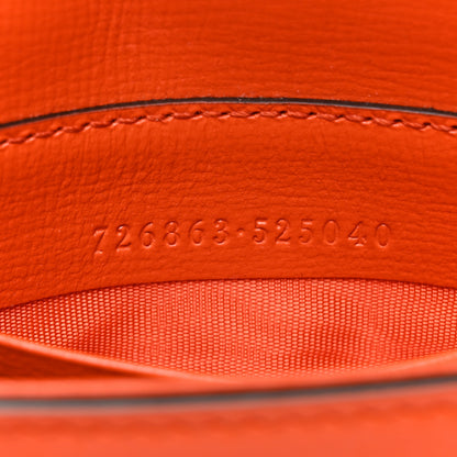 Gucci Azalea Calfskin Web Monochrome Horsebit 1955 Wallet On Strap Orange 7 of 11