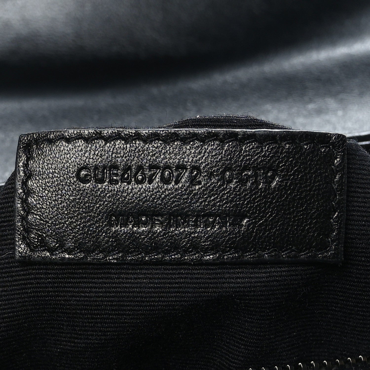 Saint Laurent Calfskin Y Quilted Monogram Toy Loulou Crossbody Bag Black 7 of 9