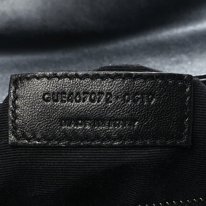 Saint Laurent Calfskin Y Quilted Monogram Toy Loulou Crossbody Bag Black 7 of 9