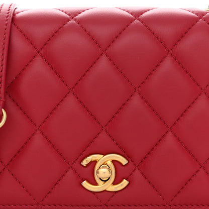 Chanel Calfskin Quilted Everyday Chic Single Flap Red 8 of 11