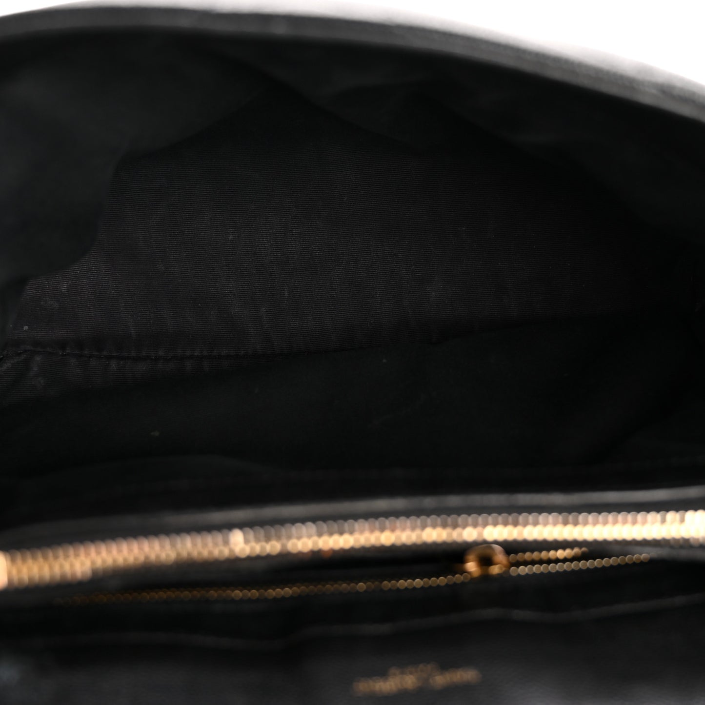 Grain de Poudre Calfskin Y Quilted Monogram Medium Loulou Chain Satchel Black