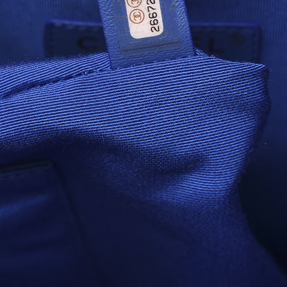 Chanel Aged Calfskin Quilted Large 31 Shopping Bag Red Blue 7 of 10