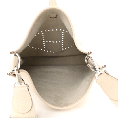 Hermes Taurillon Clemence Evelyne III PM Craie 5 of 9