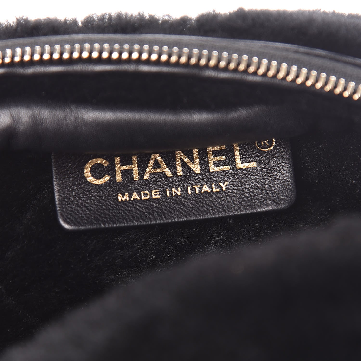 Chanel Calfskin Fur Quilted Waist Bag Fanny Pack Black 8 of 11