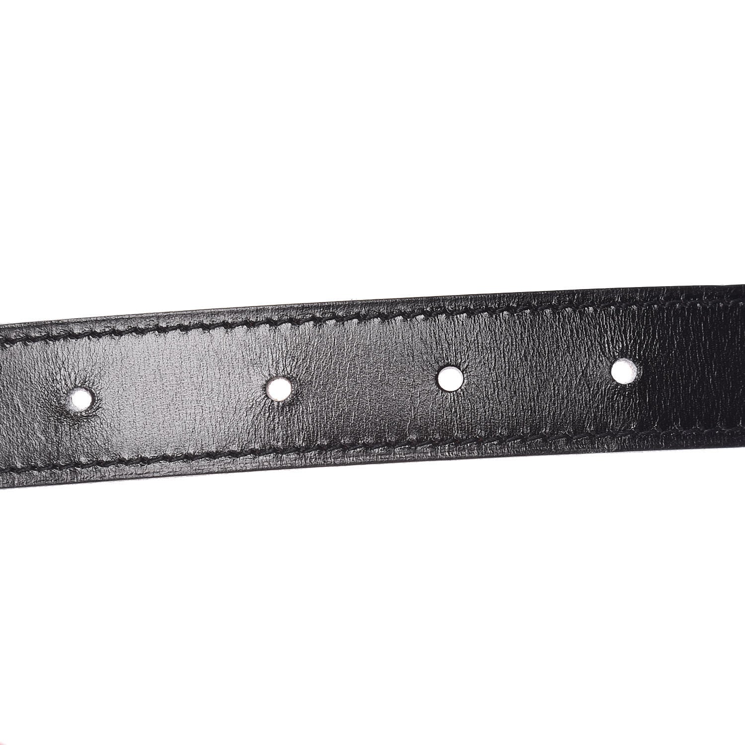 Hermes Box Togo 32mm Belt Strap 85 Black Orange 5 of 8