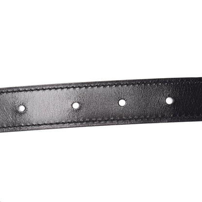 Hermes Box Togo 32mm Belt Strap 85 Black Orange 5 of 8