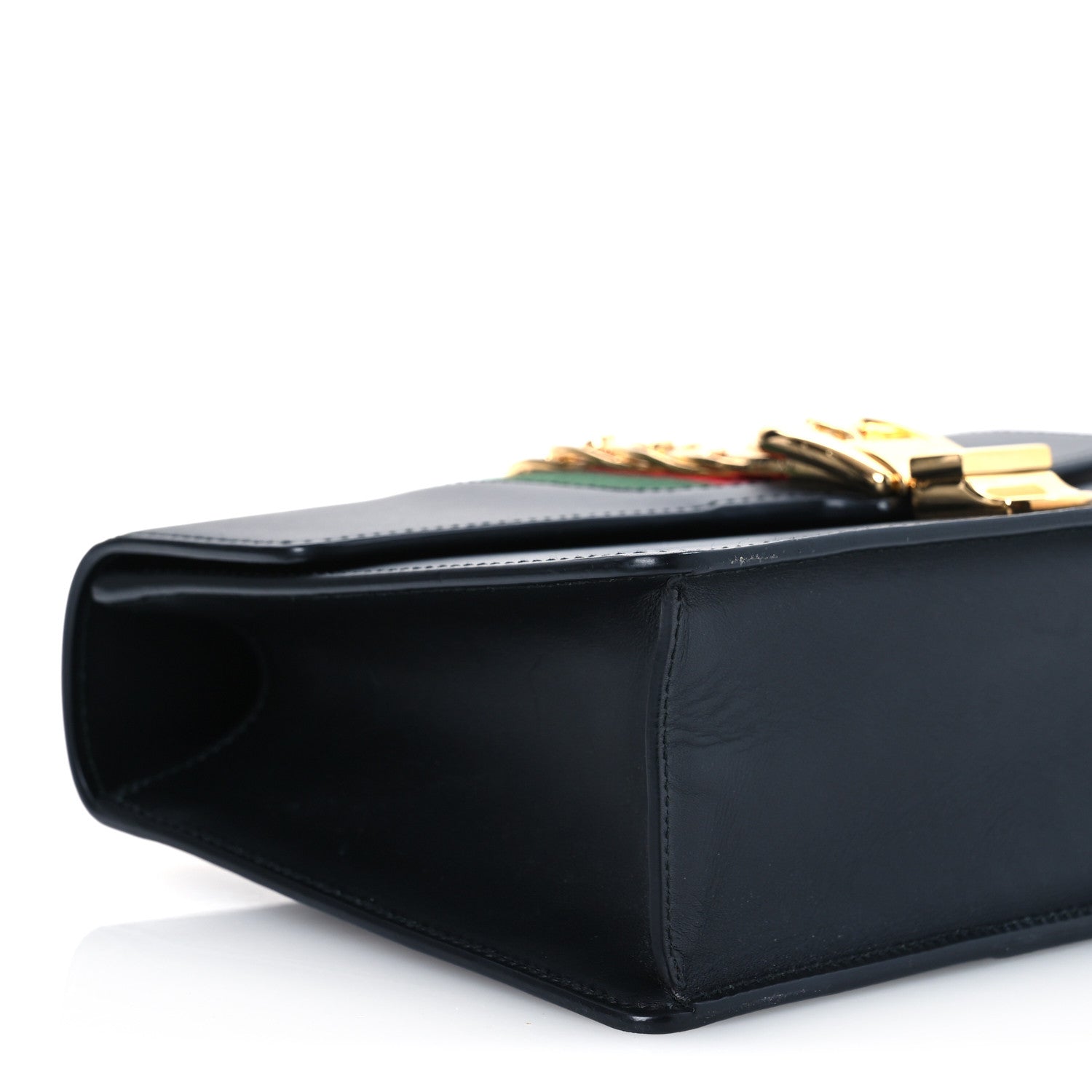 Gucci Calfskin Small Sylvie Shoulder Bag Black 9 of 15