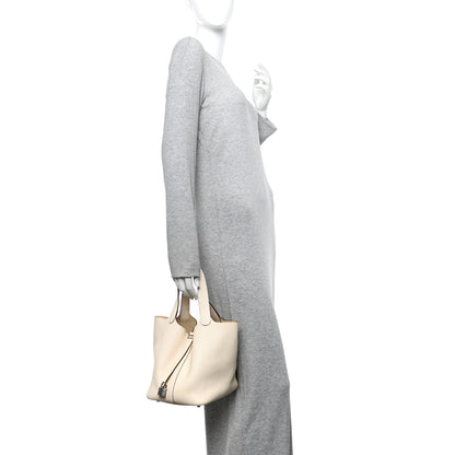 Hermes Taurillon Clemence Picotin Lock 22 MM Nata 2 of 12