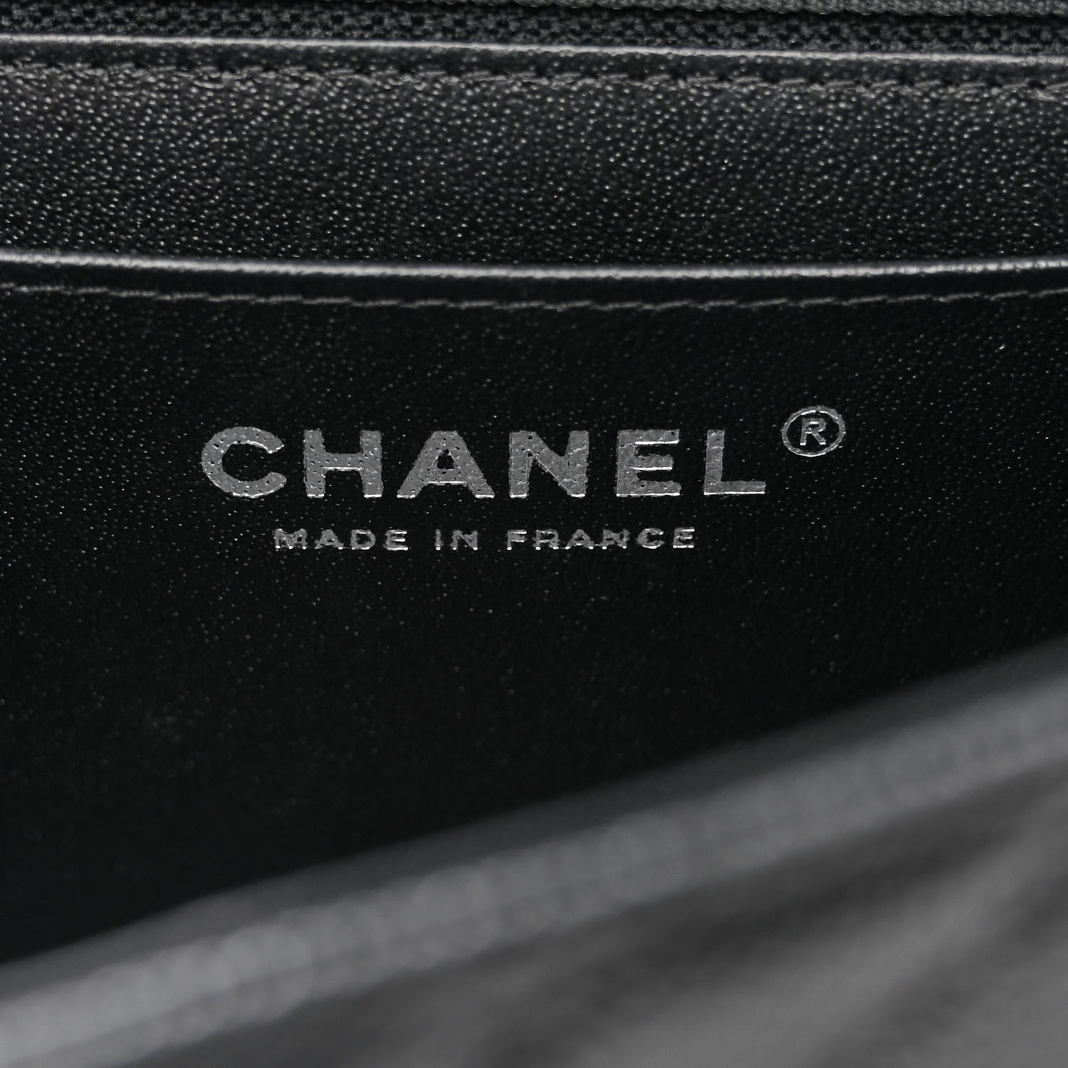 Chanel Caviar Chevron Quilted Mini Rectangular Flap Black 6 of 11