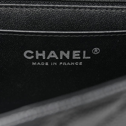 Chanel Caviar Chevron Quilted Mini Rectangular Flap Black 6 of 11