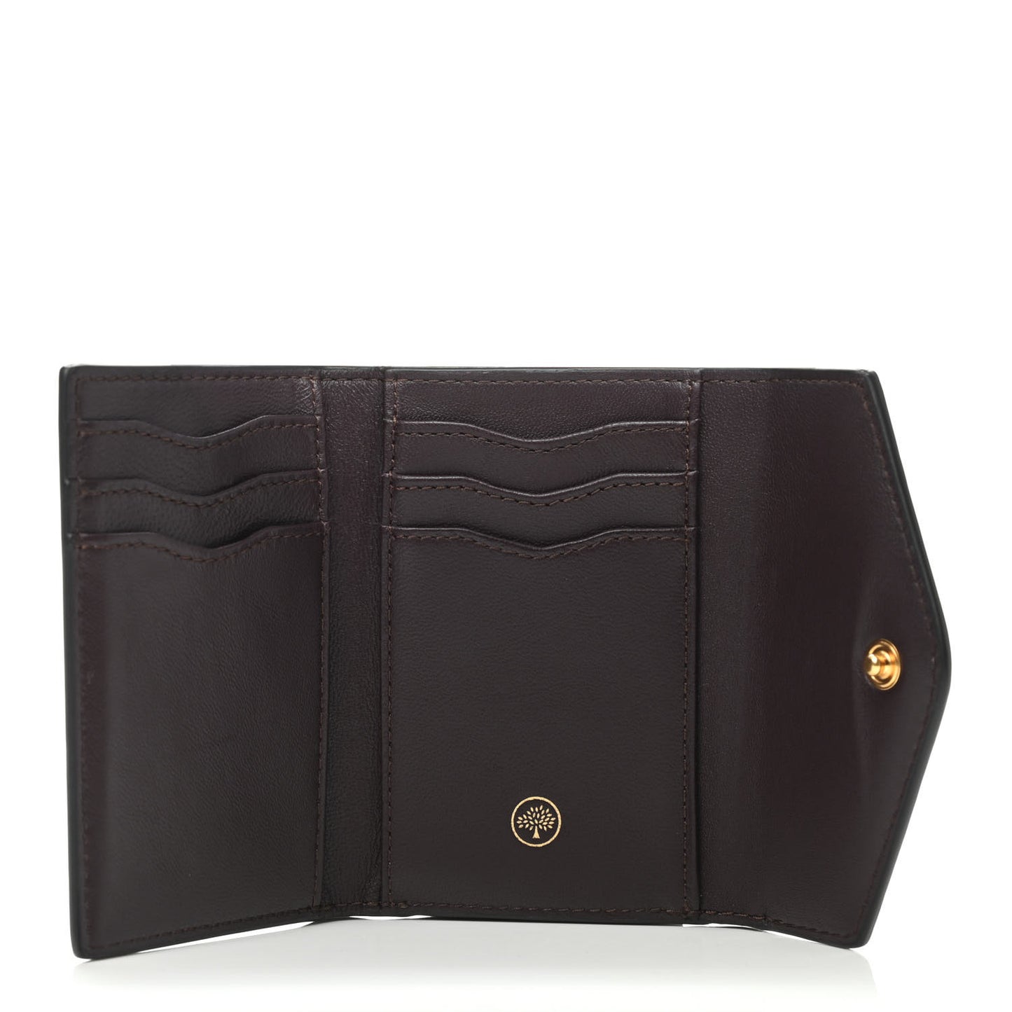 Heavy Grain Folded Multi Card Case Wallet Black