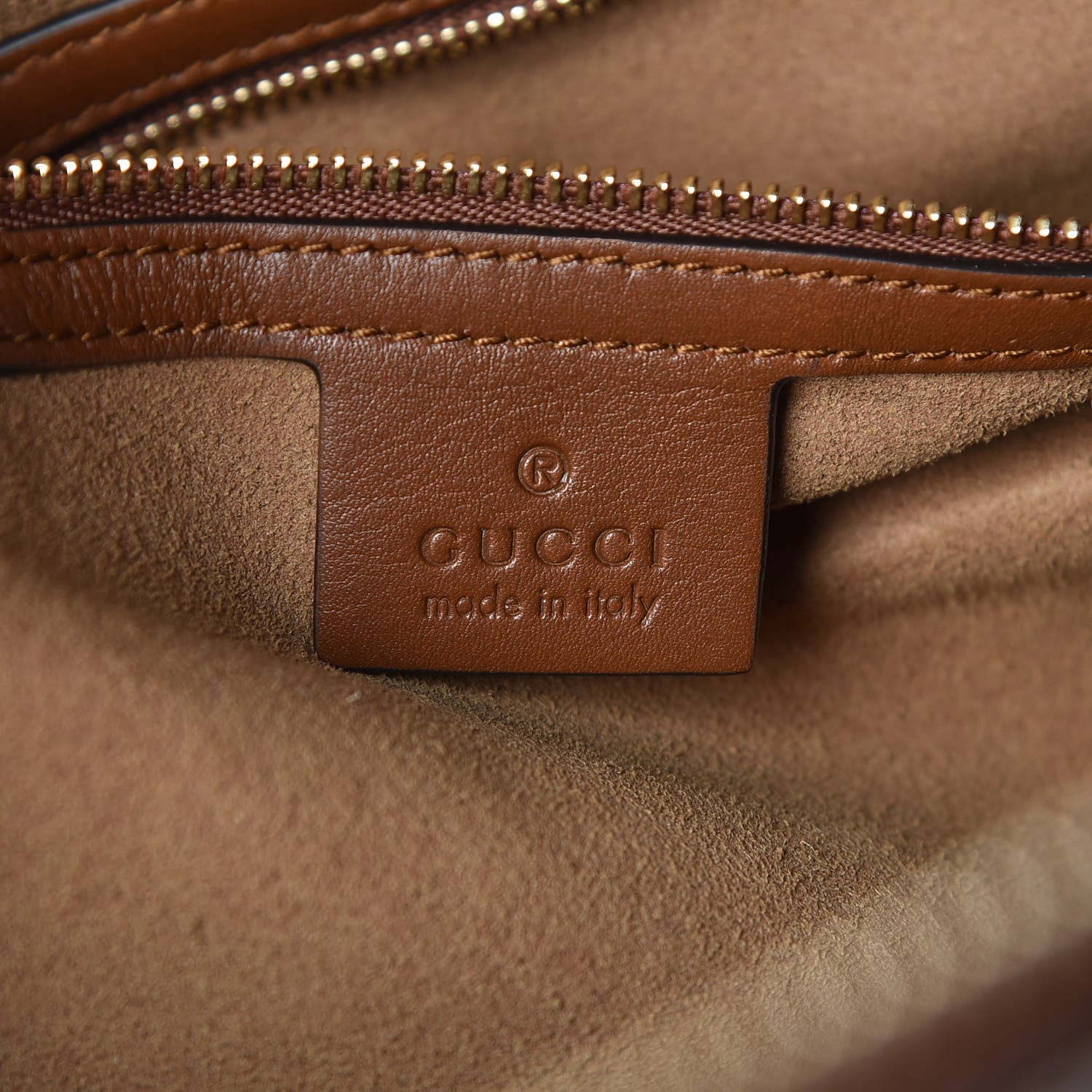 Gucci GG Supreme Monogram Large Linea A Hobo Light Brown 7 of 11