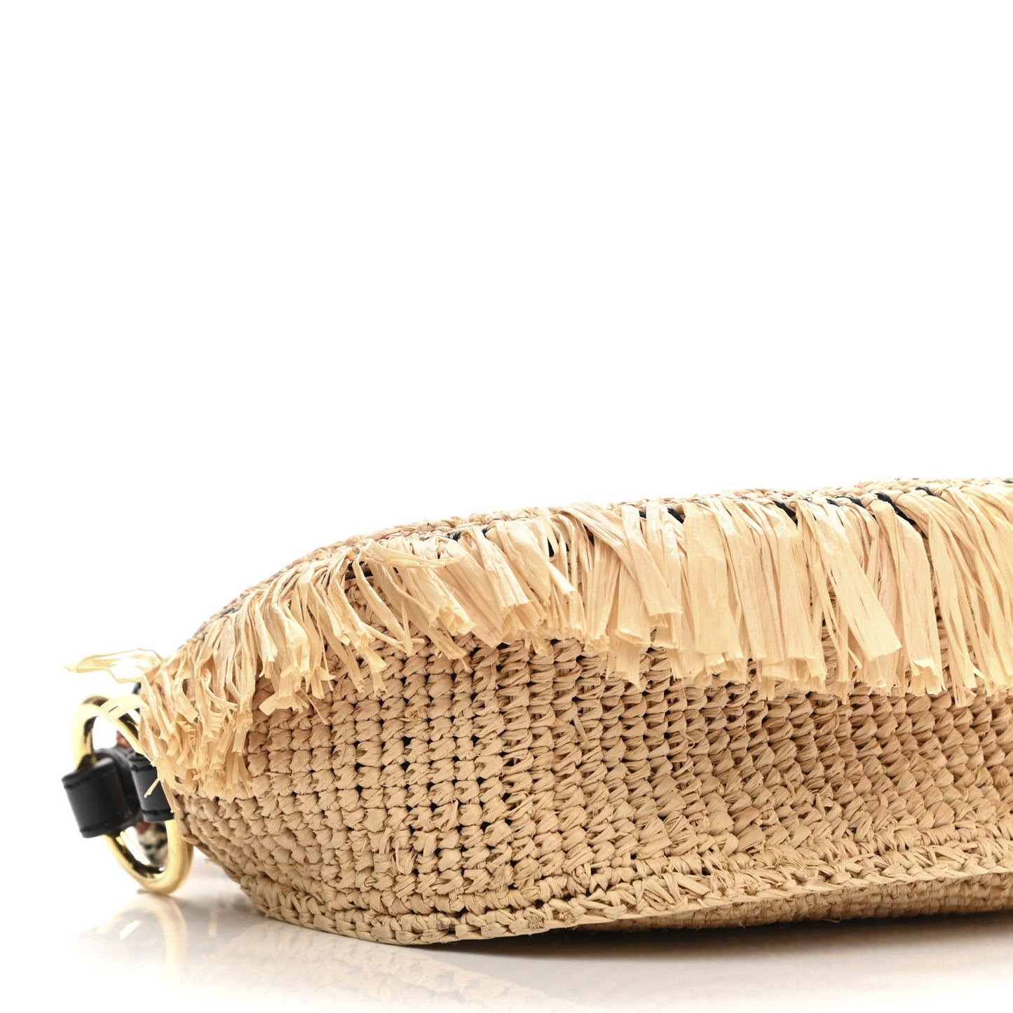 Raffia Crochet Shoulder Bag Natural