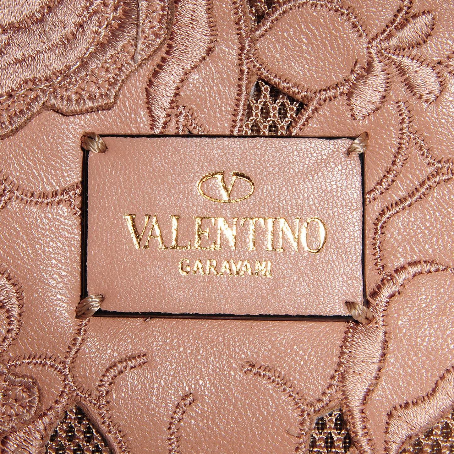 Lambskin Lace Girello Flap Blush