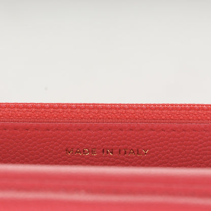 Chanel Caviar Quilted Wallet On Chain WOC Dark Pink 6 of 8