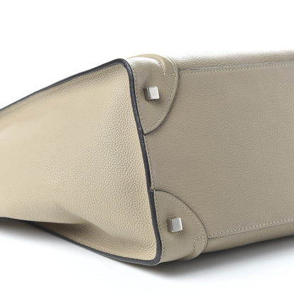 Celine Drummed Calfskin Mini Luggage Dune 6 of 10