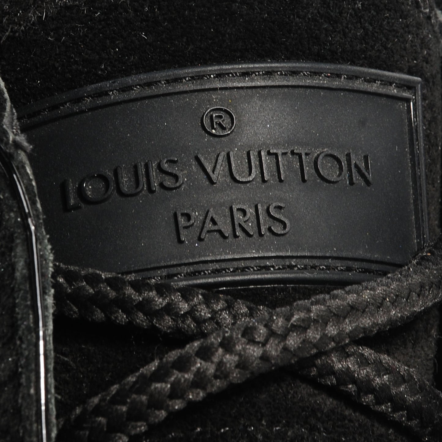Suede Fold Over Sneakers 37 Black
