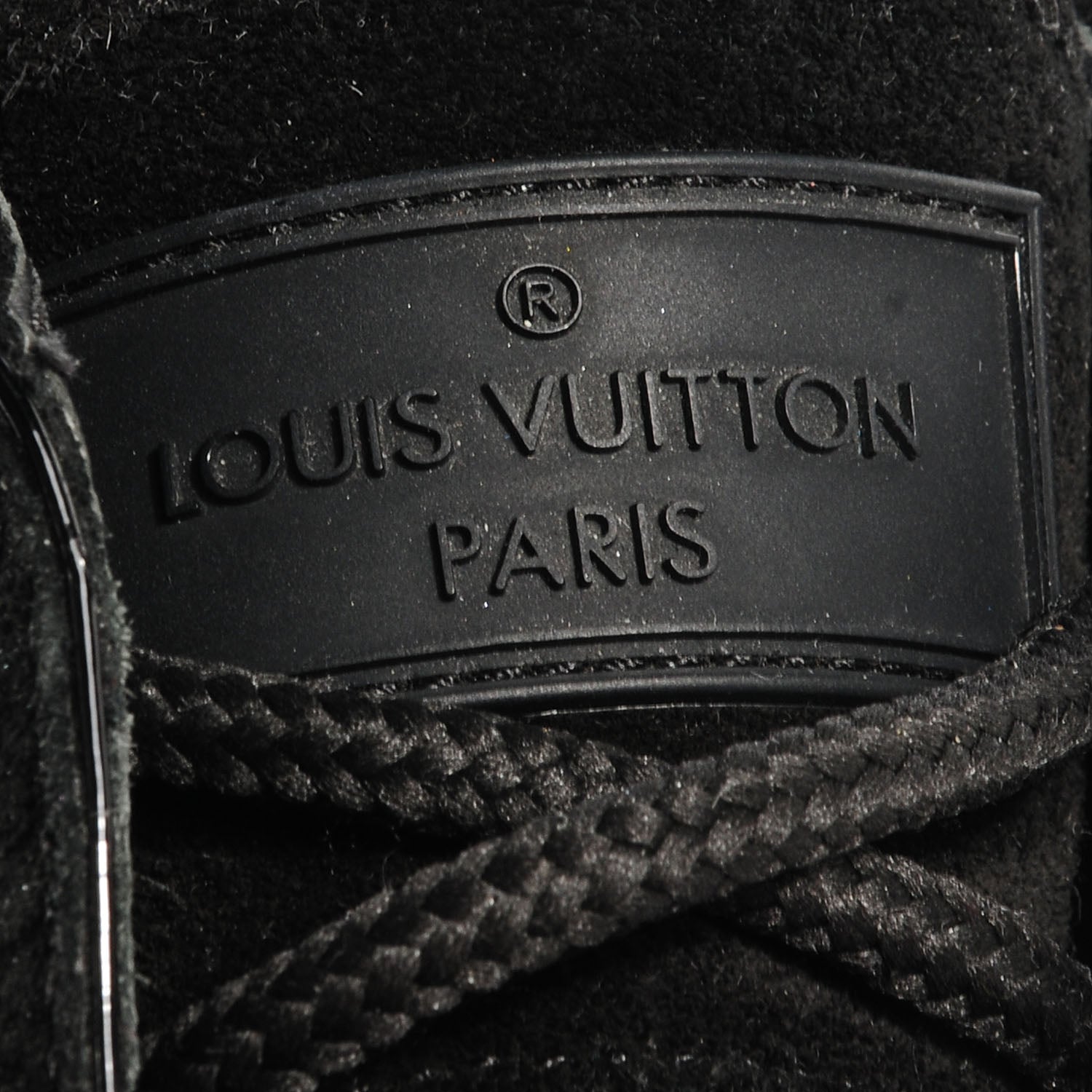 Louis Vuitton Suede Fold Over Sneakers 37 Black 6 of 8