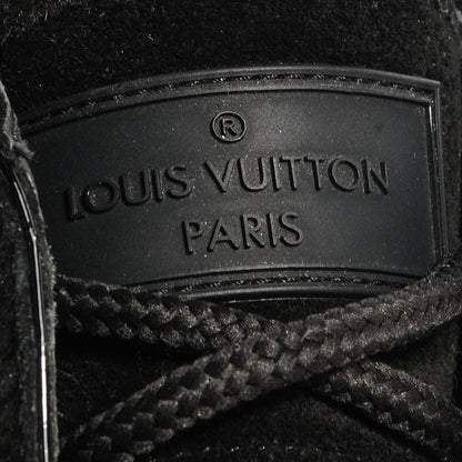 Louis Vuitton Suede Fold Over Sneakers 37 Black 6 of 8