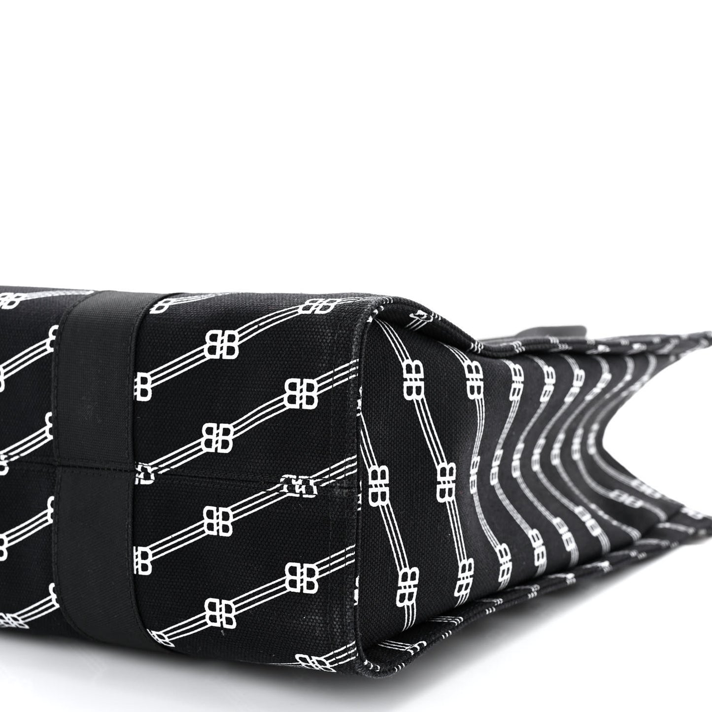 Canvas BB Monogram Tote Black