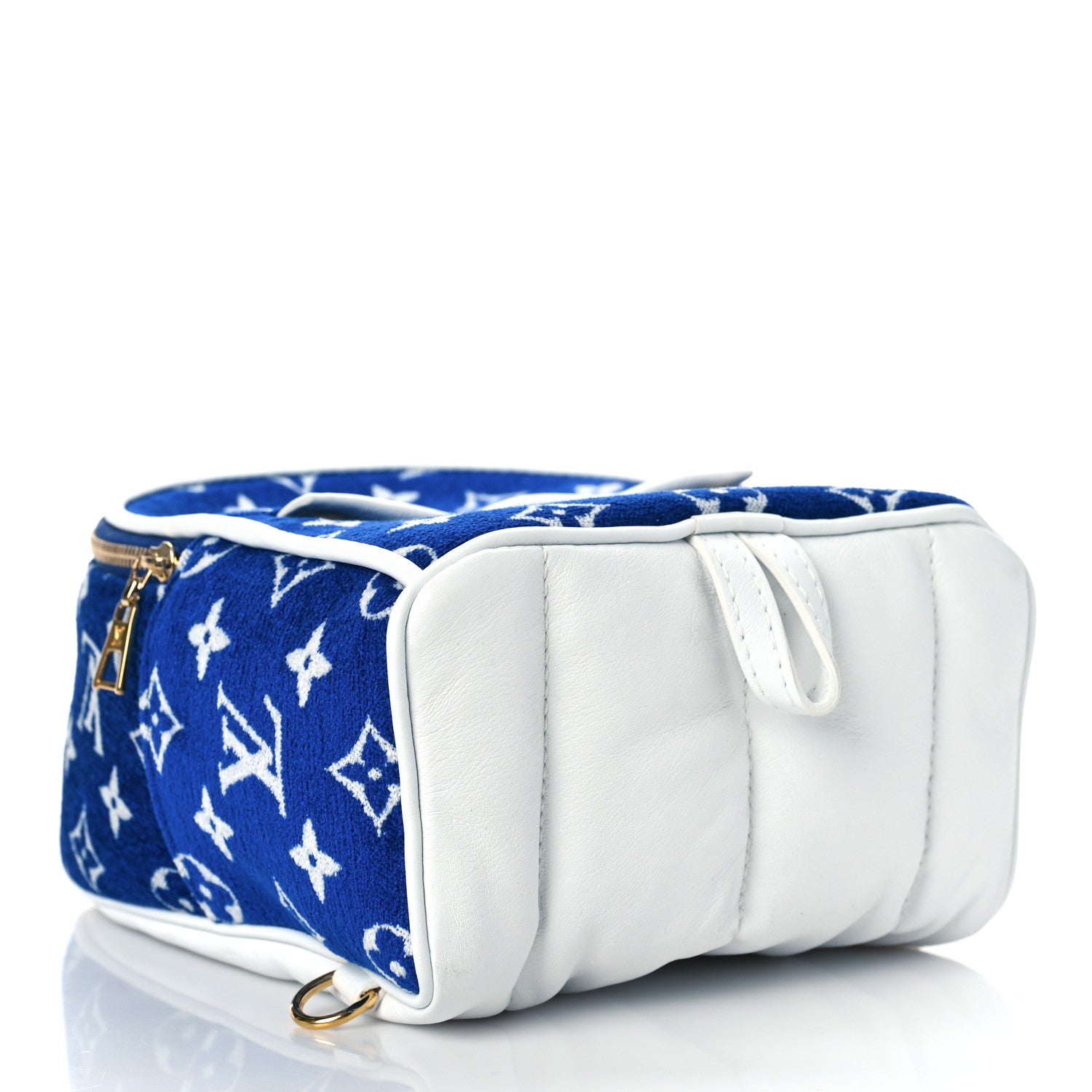 Louis Vuitton Jacquard Velvet Monogram Palm Springs Backpack Mini Blue 4 of 8