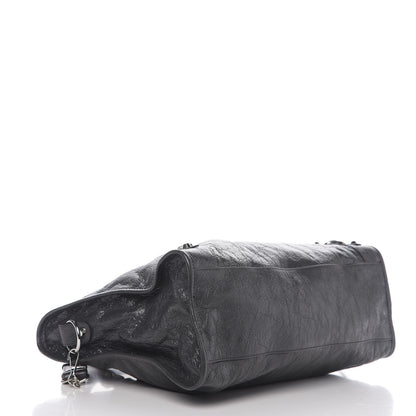 Balenciaga Agneau Classic Silver Hardware City Gris Fossile 3 of 9