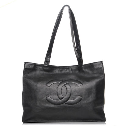 Chanel Calfskin CC Tote Black 1 of 8