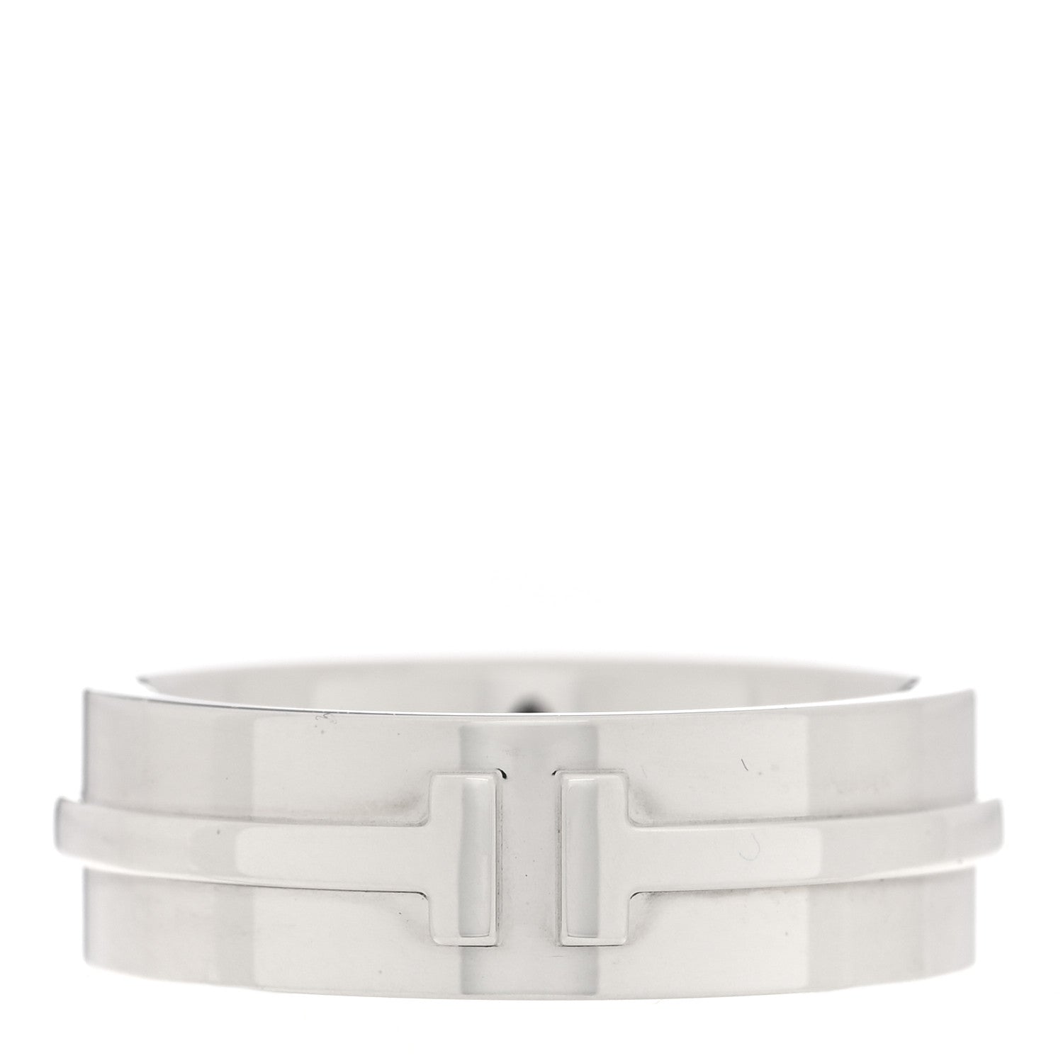 Tiffany Sterling Silver T Wide Ring 49 5 1 of 5