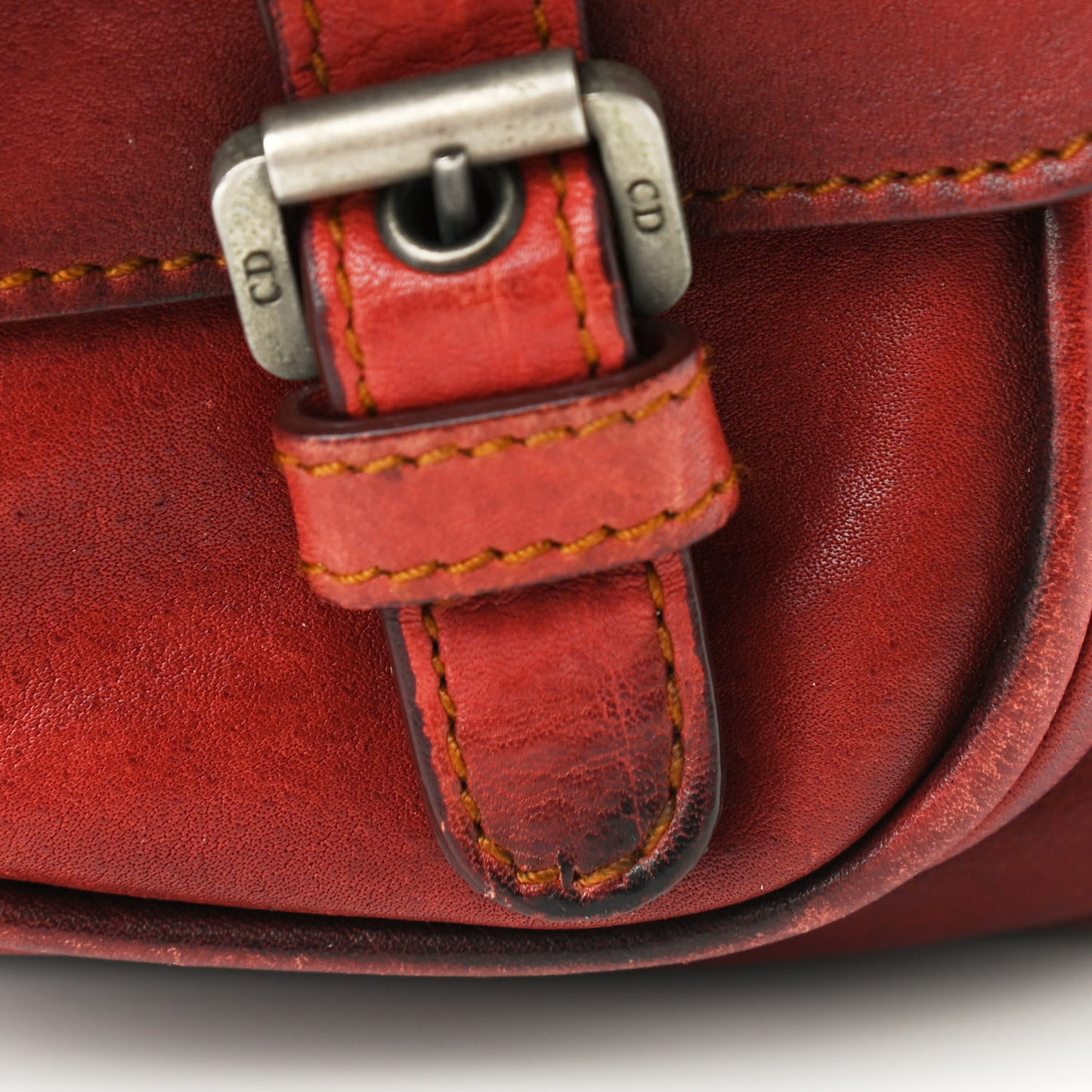 Calfskin Gaucho Double Saddle Red