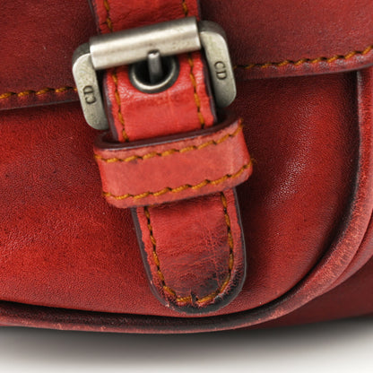 Christian Dior Calfskin Gaucho Double Saddle Red 14 of 23