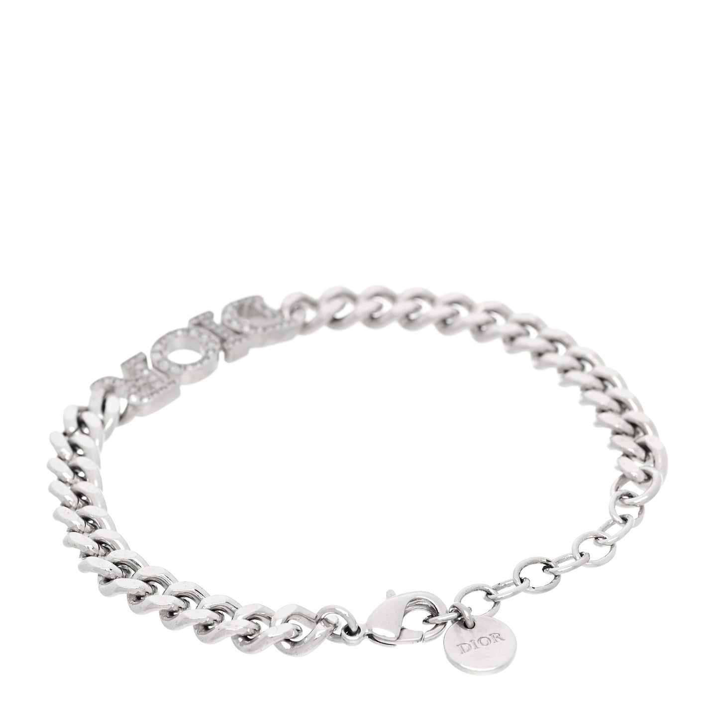 Metal Crystal Dio(r)evolution Bracelet Silver