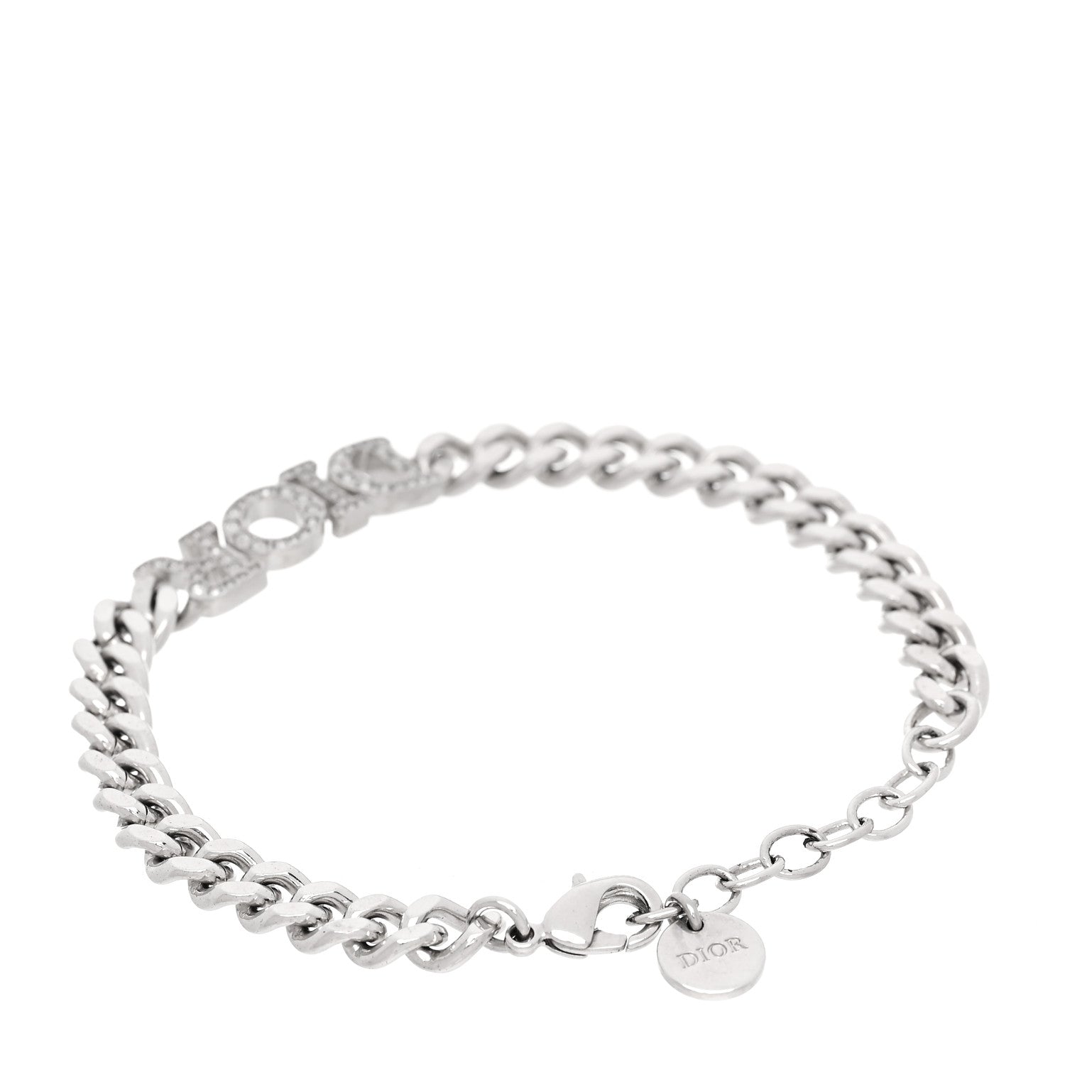 Christian Dior Metal Crystal Dio(r)evolution Bracelet Silver 3 of 5