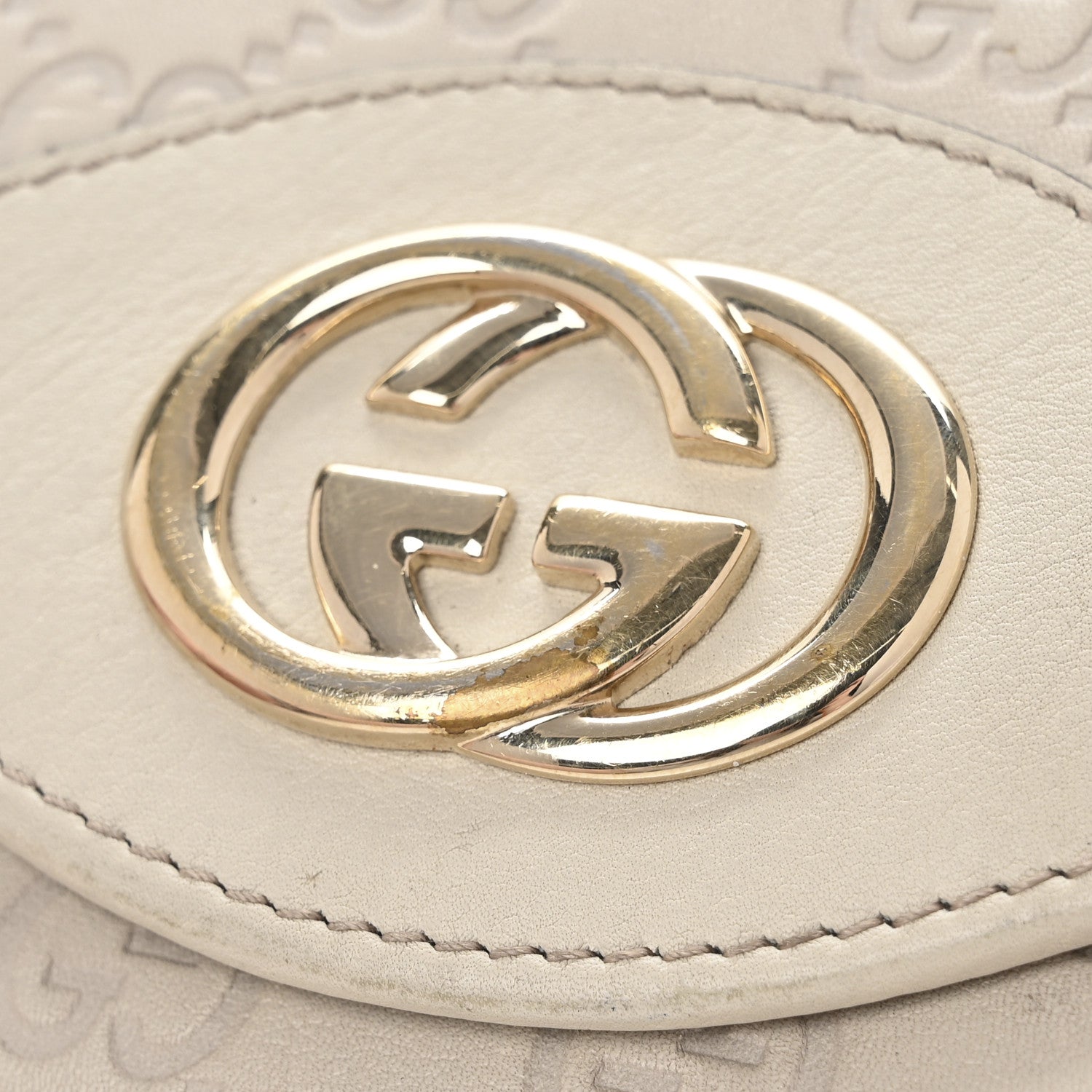 Gucci Guccissima Sukey Continental Wallet Off White 9 of 10