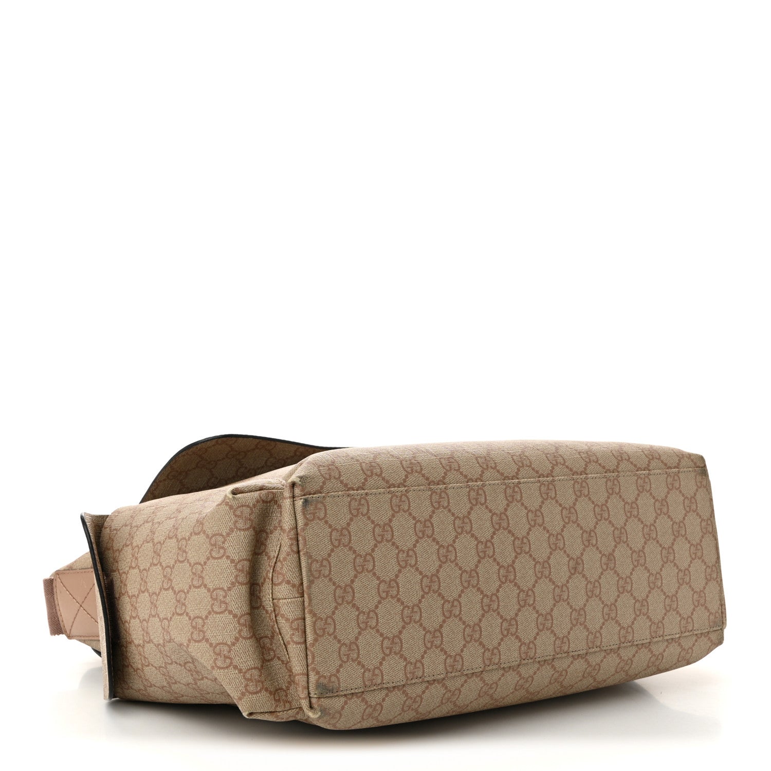 Gucci GG Supreme Monogram Messenger Diaper Bag Beige 4 of 13