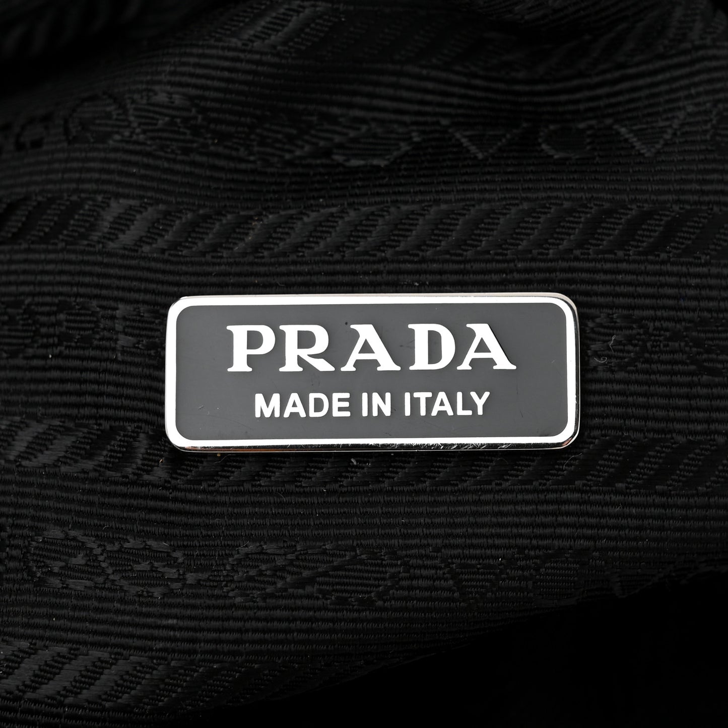 Nappa Padded Signaux Triangle Crossbody Black