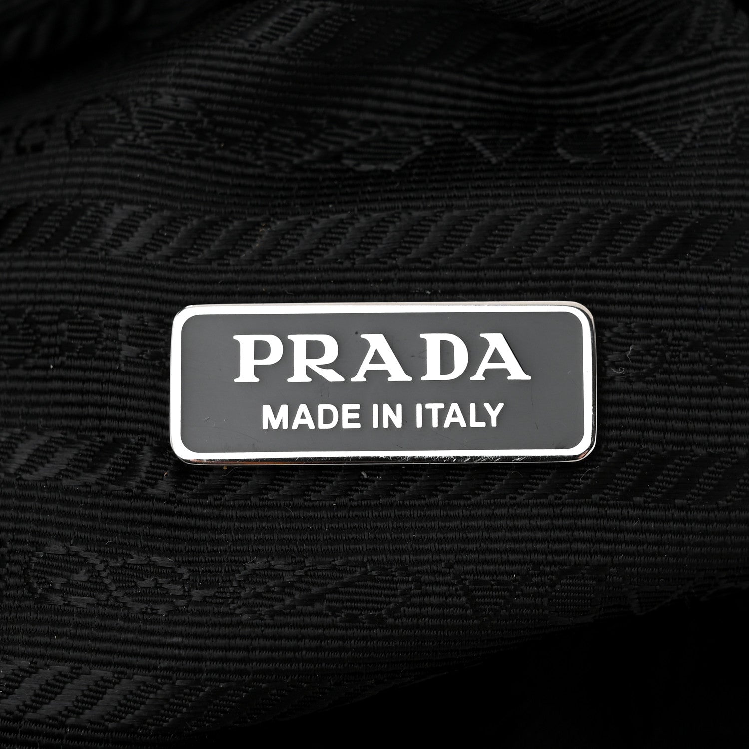 Prada Nappa Padded Signaux Triangle Crossbody Black 6 of 10