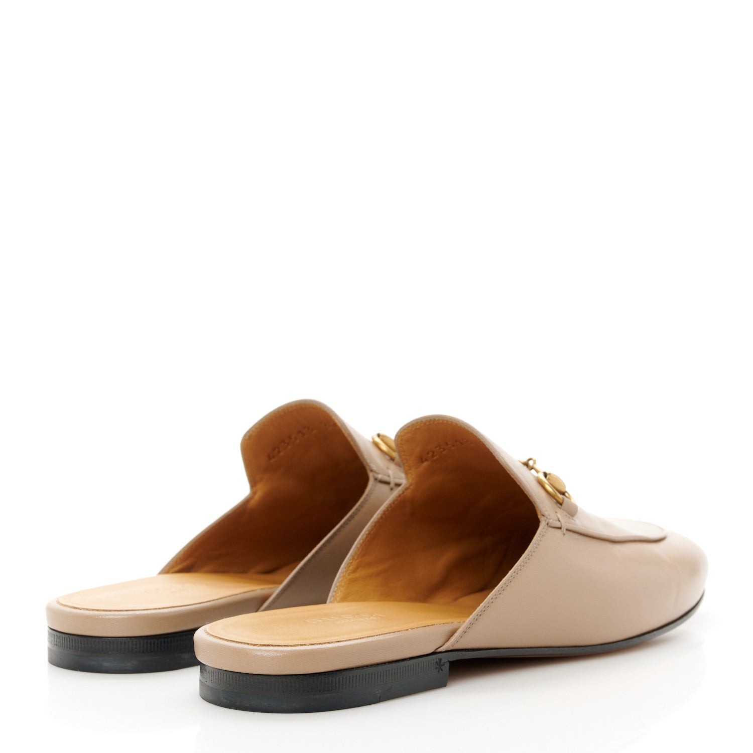 Gucci Malaga Kids Womens Princetown Slippers 37.5 Mud 4 of 9