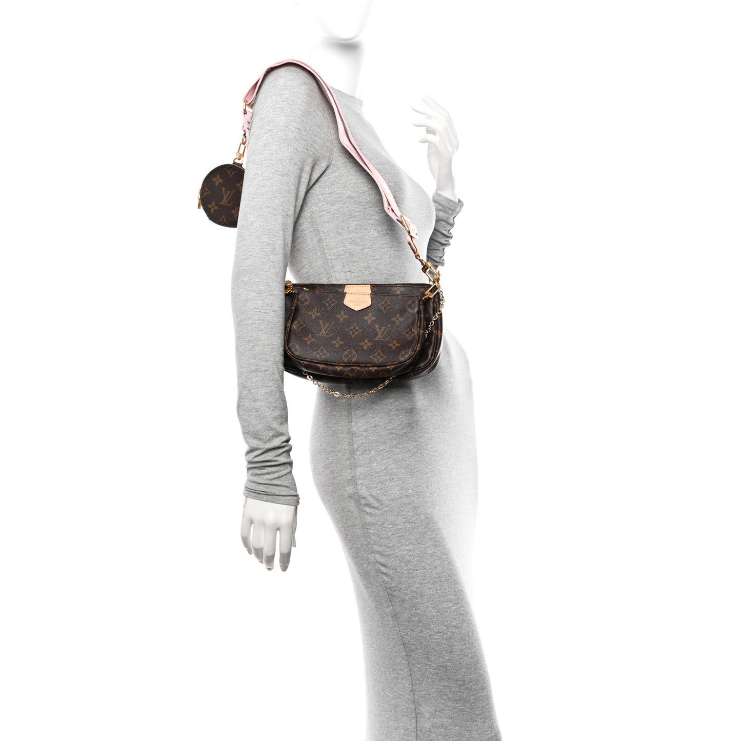 Monogram Multi Pochette Accessories Rose Clair