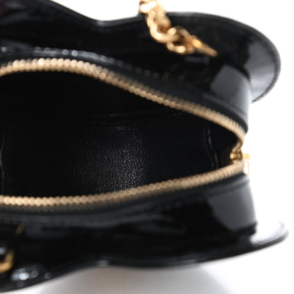 Saint Laurent Patent Small Love Heart Chain Bag Black 4 of 4
